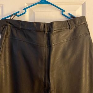 Ladies Chocolate Brown Genuine Leather pants